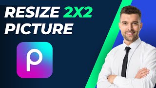 How To Resize 2x2 Picture In Picsart  Tutorial [upl. by Crescint]