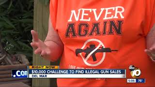 10000 challenge to find illegal gun sales at San Diego gun show [upl. by Files]