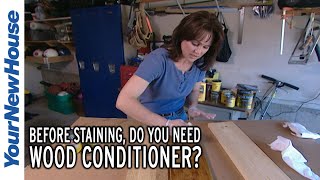 Do You Need to Condition Wood before Staining  Quick Tip [upl. by Hewe]