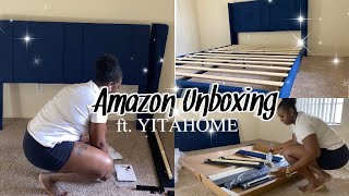 New Room Decor • Amazon Modern Bed Unboxing ft YITAHOME • Amazon MUST HAVE [upl. by Craw238]