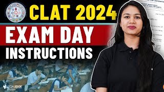 CLAT 2024 Exam Instructions  CLAT Admit Card  Must Watch [upl. by Orlanta]