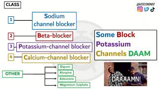 68 SECONDS on CLASSIFICATION of ANTIARRHYTHMIC DRUGS With handy mnemonic [upl. by Onitsoga]