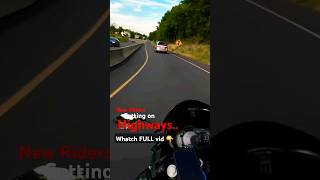 taking your motorcycle on highway for the first time shorts ninja400 [upl. by Alegnaed]