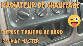 Renault Master 09 Remplacement radiateur de chauffage 1 [upl. by Michelsen]