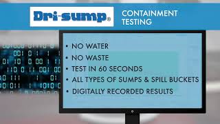 Drisump® Containment Tightness Testing Demonstration [upl. by Keelby]