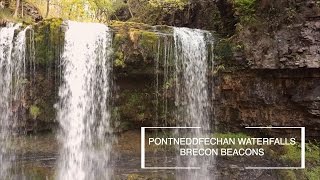 PONTNEDDFECHAN WATERFALLS Brecon Beacons HD  DJI Mavic Pro [upl. by Sly]