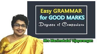 Easy Grammar for Good Marks  Degrees of Comparison [upl. by Ydollem]