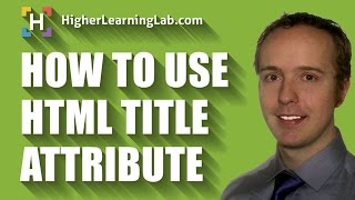 HTML Title Attribute Is Used To Add A Title To HTML Tags [upl. by Pournaras762]