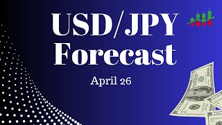 USD JPY Daily Chart Forecast for April 26 2024 [upl. by Tingley]