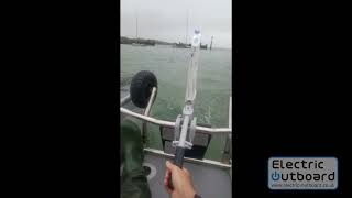 Can electric outboards cope in heavy conditions Yes Lymington in a Takacat 260LX with a RemigoOne [upl. by Marsha]