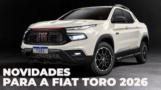 FIAT TORO 2026 TERÁ EVOLUÇÃO IMPORTANTE NAS VERSÕES DIESEL [upl. by Pandich]