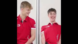 prema drivers being ipad kids  piastri leclerc aron caldwell hauger shwartzman [upl. by Yanrahc]