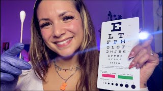 ASMR Cranial Nerve Exam  Ear Exam Eye Tests German Medical RP [upl. by Akzseinga]