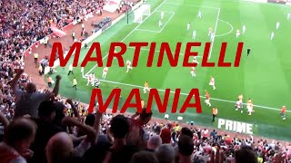 Martinelli Mania  Winning Goal amp Final Whistle Celebrations  Arsenal 10 Manchester City [upl. by Thompson]