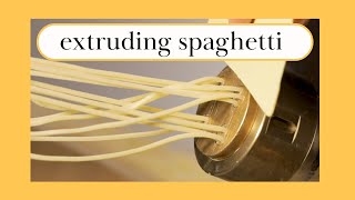 How To Extrude Fresh Spaghetti  Using a DOLLY III Pasta Extruder [upl. by Yehtomit]