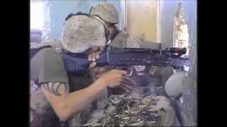 Iraq War  USMC quotMachine Gun Roomquot [upl. by Helene]