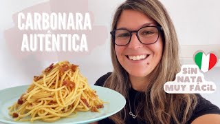 Receta CARBONARA AUTÉNTICA Italiana SIN NATA [upl. by Fabozzi]