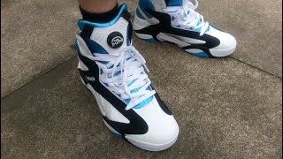 2013 Reebok Shaq Attaq Retro Sneaker Review  On Feet In HD With Dj Delz [upl. by Georgianna]