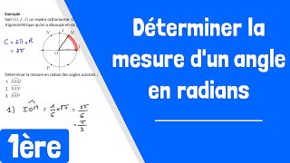 Comment déterminer la mesure en radian dun angle [upl. by Whatley468]