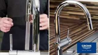 Grohe 31359 DC0 Minta Touch Kitchen Faucets With Pullout Spray [upl. by Cerys]