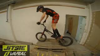 Ludvig Andersson indoor BikeTrial Training Jitsie Varial 20quot [upl. by Ennasirk]