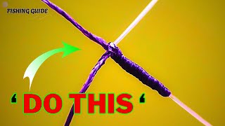 Tying a Carrot Knot for Fluorocarbon Leader To Braid  Fishing Guide [upl. by Anu]