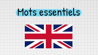 Les mots essentiels en anglais 🇬🇧 [upl. by Etteloc]