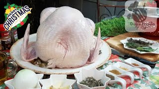 Como Marinar Pavo Fácil e Ingredientes para el Relleno PARTE UNO [upl. by Idnar]