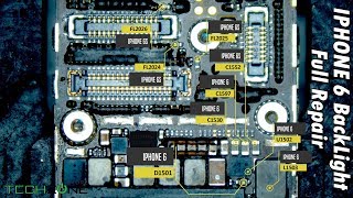 iPhone 6 Backlight Full Repair Replacement IC Coil Diode amp Filters [upl. by Aneala]