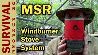 MSR Windburner Stove System  Backpacking Gear [upl. by Salamone]