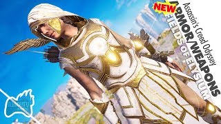 Assassins Creed Odyssey ALL Armors and Weapons from Fields of Elysium ♫ [upl. by Helgeson825]