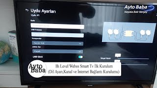 Hı Level Webos Smart Tv İlk Kurulum Dil Ayarı Kanal Kurulumu ve İnternet Bağlantı Ayarı [upl. by Shanda]