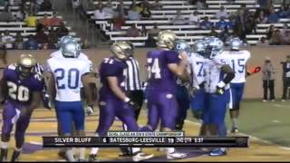 BatesburgLee RB Rickie Smith short TD run vs Silver Bluff [upl. by Euseibbob]