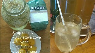 Sirup od zove  Sok od bazge sa limunom  Video recept [upl. by Enirol]