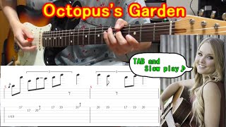 【TAB】Octopuss Garden Guitar  Lesson  How to play [upl. by Thetisa]