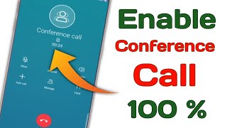 How to Enable Conference Call Any Android Phone  ConferenceCall [upl. by Audry]