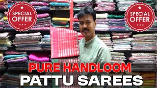 ASHADAM OFFER SAREES  PURE HANDLOOM PATTU SAREES  SUDHAKAR SILKS [upl. by Sihun]