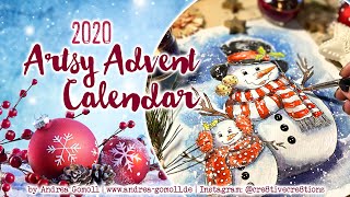 Artsy Advent Calendar 2020 Whimsical Snowmen [upl. by Stine]