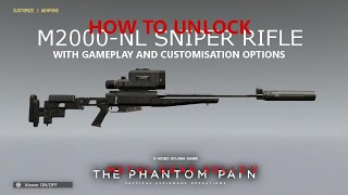 MGSV TPP  How To Unlock M2000NL Tranquiliser Sniper Best NonLethal Weapon [upl. by Omor457]