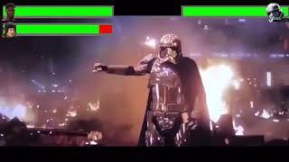 Finn VS Captain Phasma with healthbars [upl. by Bullivant]