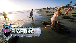 UKRANIAN GIRL ENJOYS SUMMER VIBES AT THE BEACH IN SUNNY DAY VR 180 3D [upl. by Norreht]