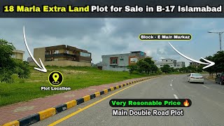 18 Marla Main Double Road Plot  Park Facing 😍  Top Location 🔥  Very Responsible Price Plot 😍 [upl. by Drannel]