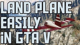 How to land a plane in GTA V  NERVOUS RON  with Trevor [upl. by Nenney]