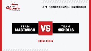 Men’s Games MacTavish vs Nicholls [upl. by Nwahser]