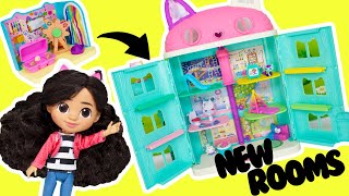 Gabbys Dollhouse Clean Up House  New Rooms Baby Box Cat Craft Room [upl. by Frame20]