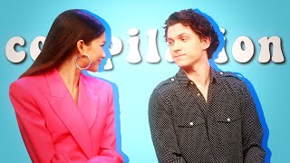 funny tom holland and zendaya moments i watch at 2 am instead of sleeping [upl. by Elatsyrk]