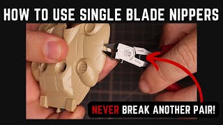 How to Use Single Blade Nippers  Gunpla Tool Tutorial Series [upl. by Ulund]