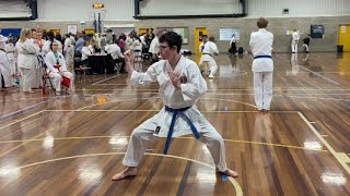 GKR Karate States Blue belt Saifa single Kata [upl. by Lynnett]