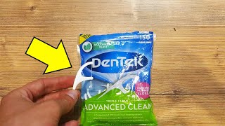 DenTek Triple Clean Advanced Clean Floss Picks Review Link Below 👇 [upl. by Eltsirhc]