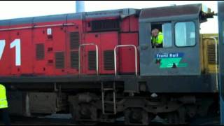 Whangarei Railway Yard Ja 1275 DC 4571 on The Northlander Steam Excursion [upl. by Sina]